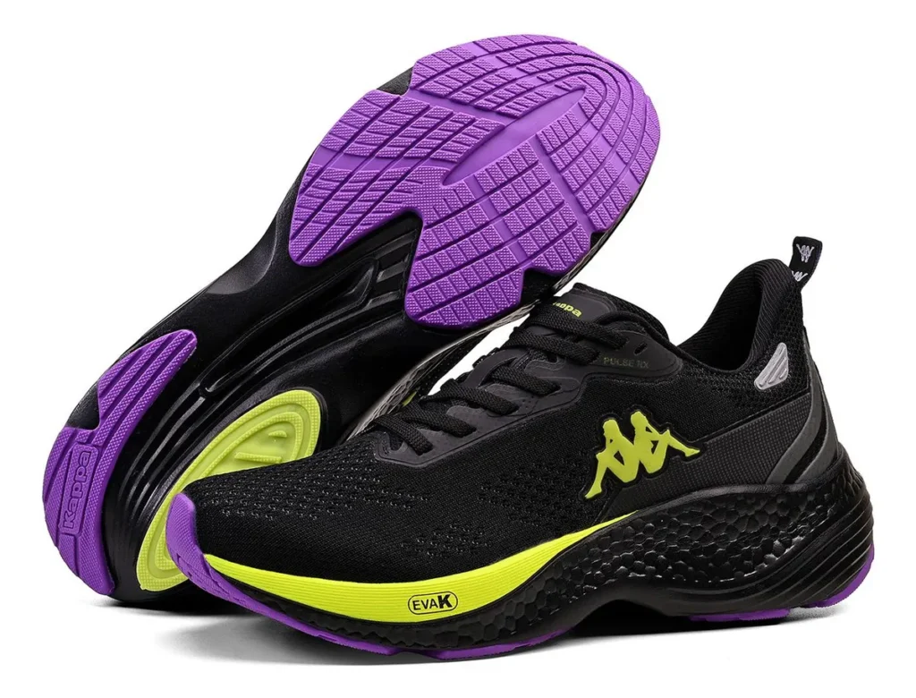 tênis kappa roxo e preto